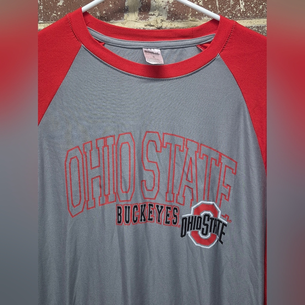 OSU Buckeyes Performance Sleepwear T-Shirt Men's Medium Raglan Long Sleeve